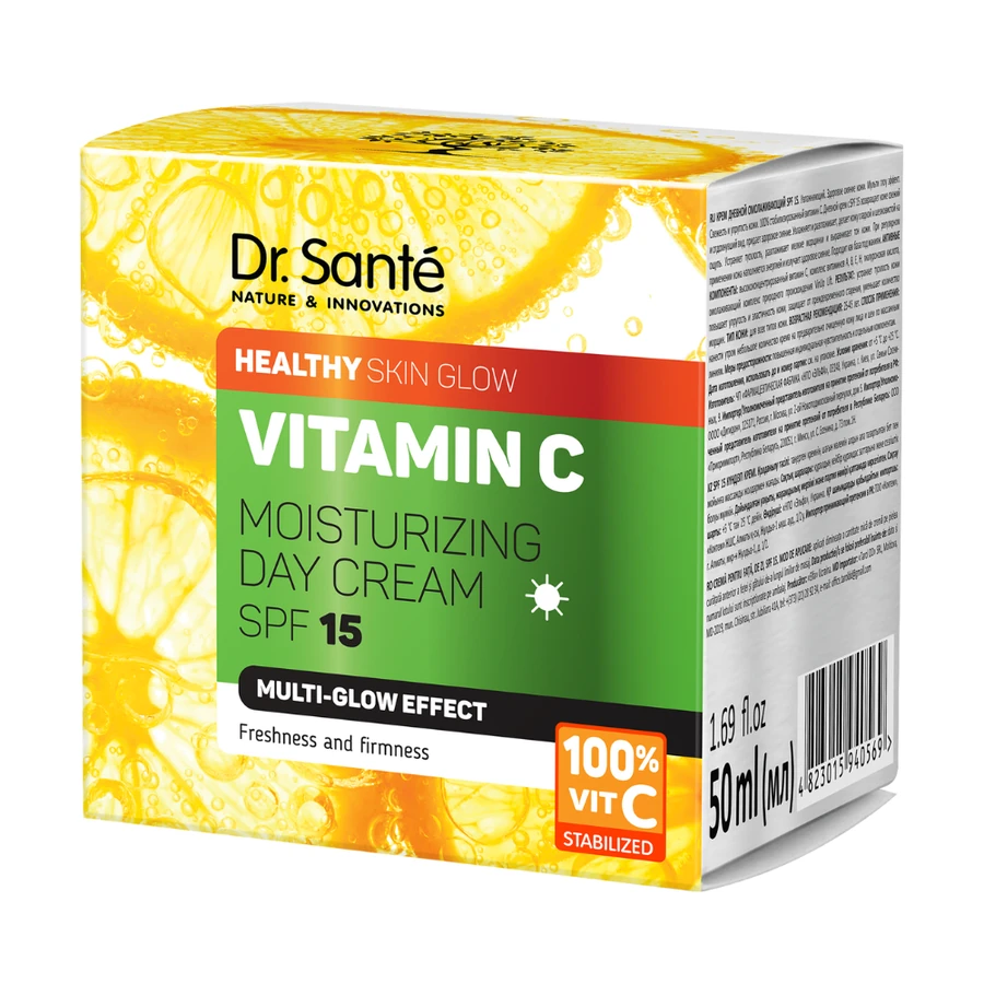Крем денний омолоджуючий для обличчя з SPF15 Dr.Sante Vitamin C Moisturizing Day Сream SPF15 50 мл