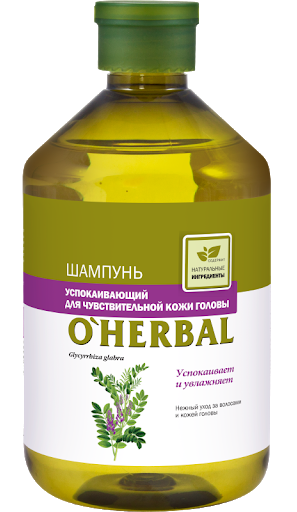 Шампунь заспокійливий для чутливої ​​шкіри голови OHerbal Soothing Shampoo 500 мл