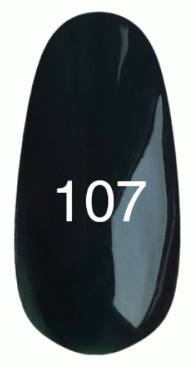Гель-лак Kodi Гель лак №107 чорно-зелений, емаль 12 мл