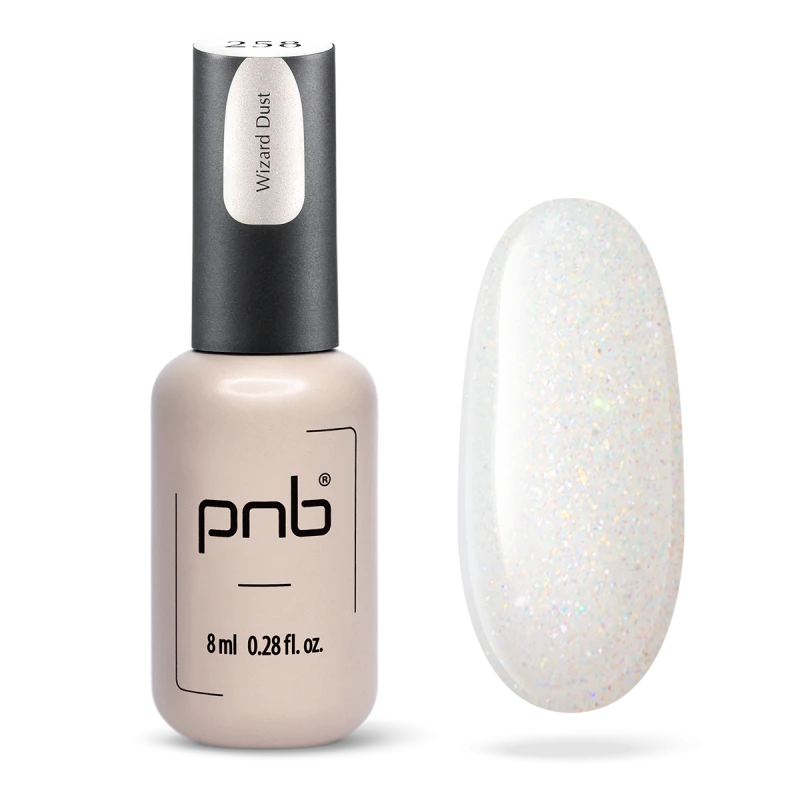 Гель-лак PNB №258 Wizard Dust голографічний мікрошиммер 8 мл