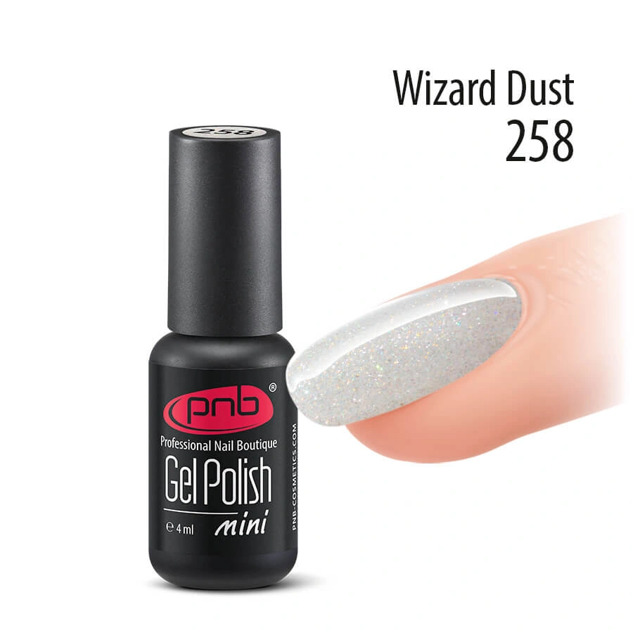 Гель-лак PNB №258 Wizard Dust голографічний мікрошиммер 4 мл