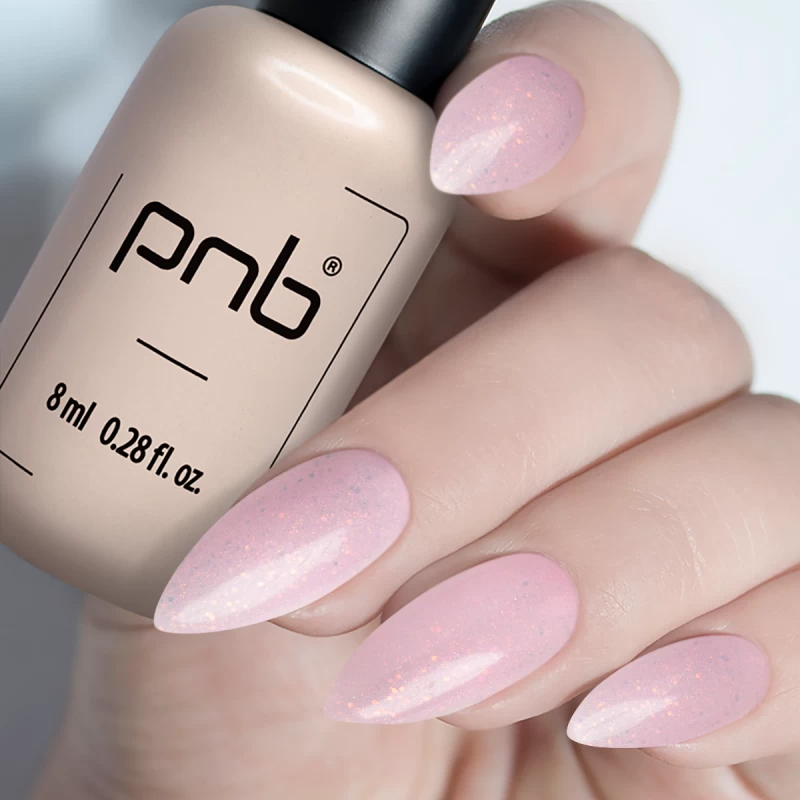 Гель-лак PNB №259 Fairy Charms ніжний світло-рожевий, мікрошиммер 8 мл