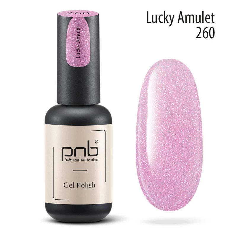 Гель-лак PNB №260 Lucky Amulet ліловий, мікрошиммер 8 мл