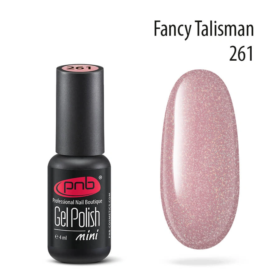 Гель-лак PNB №261 Fancy Talisman пильна троянда, мікрошиммер 4 мл