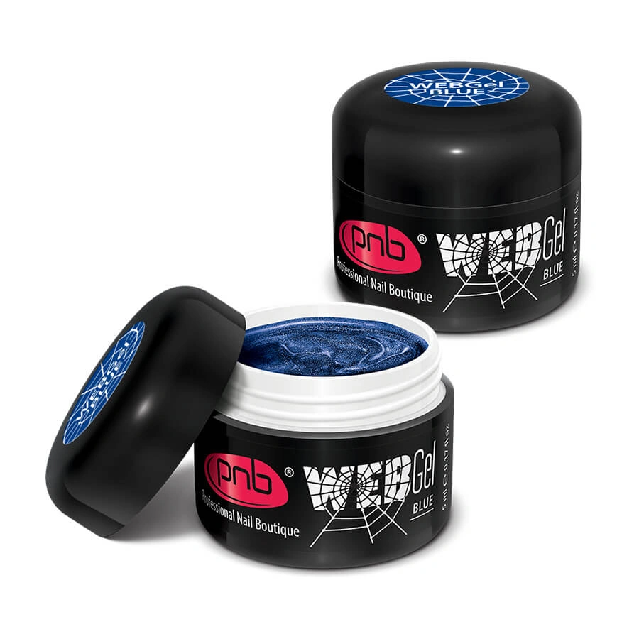 УФ/ЛІД гель-павутинка PNB UV/LED WebGel Blue синій 5 мл