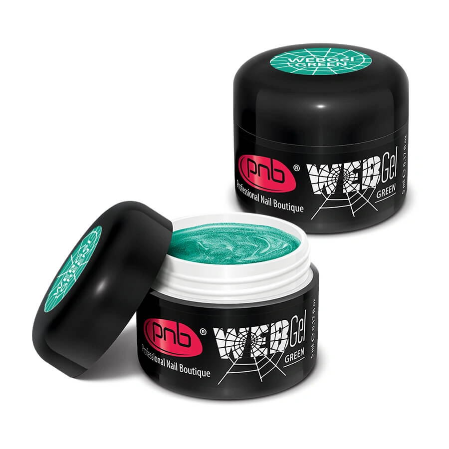 УФ/ЛІД гель-павутинка PNB UV/LED WebGel Green зелений 5 мл