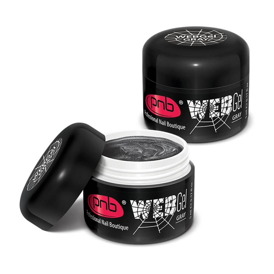 УФ/ЛІД гель-павутинка PNB UV/LED WebGel Grey сірий 5 мл