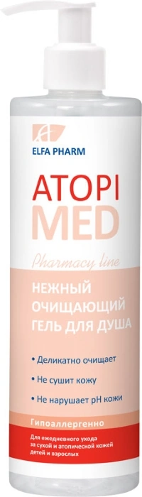 Ніжний гель для душу, що очищає Elfa Pharm Atopi Med Cleansing Shower Gel 400 мл