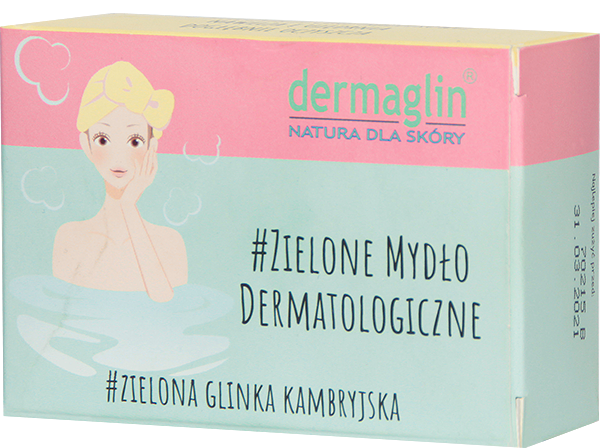 Дерматологічне зелене мило Dermaglin Dermatological Green Soap 100 г