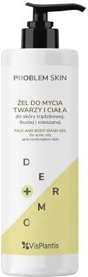 Гель для обличчя та тіла Vis Plantis Problem Skin Face And Body Wash Gel для жирної та проблемної шкіри 400 мл