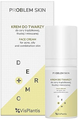 Крем для обличчя Vis Plantis Problem Skin Face Cream для жирної та проблемної шкіри 30 мл