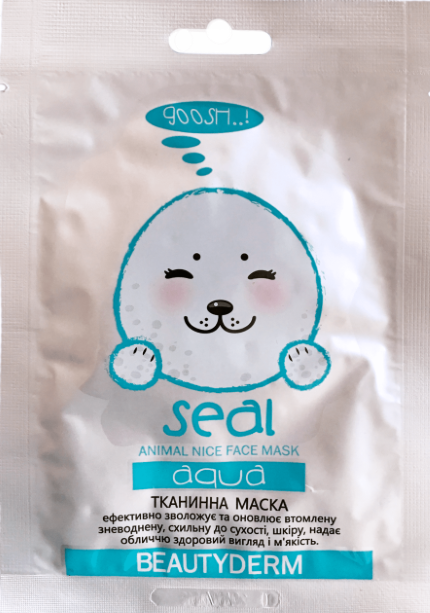 Тканинна зволожуюча маска Beauty Derm Animal Seal Aqua 25 мл