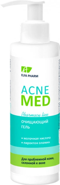Очищаючий гель для обличчя Elfa Pharm Acne Med Facial Cleansing Gel 200 мл
