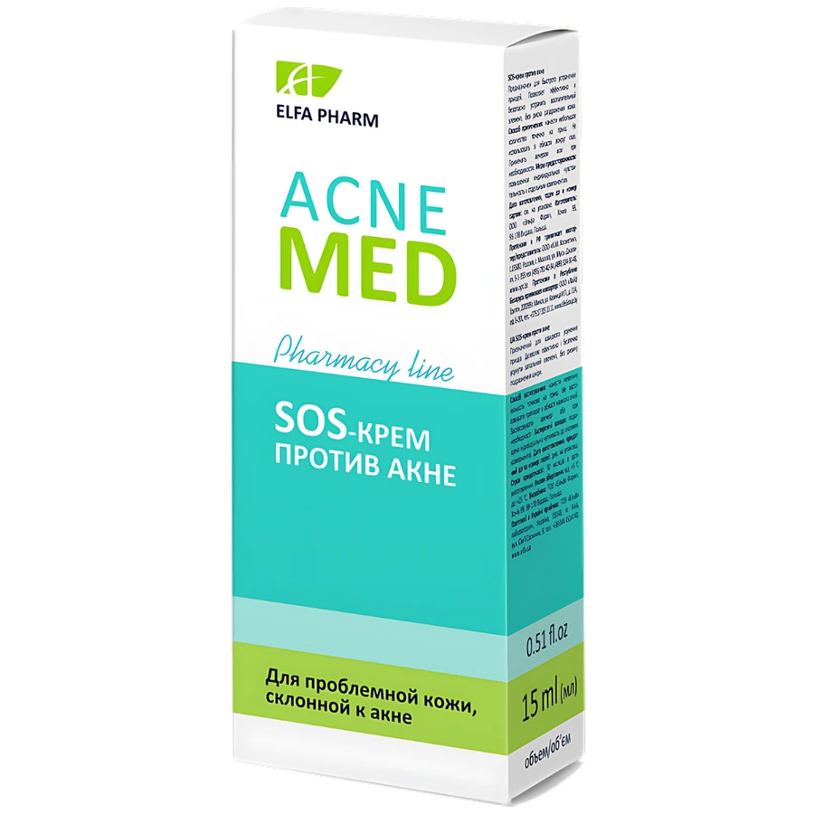 SOS-крем проти акне Elfa Pharm Acne Med SOS-Cream Against Acne 15 мл