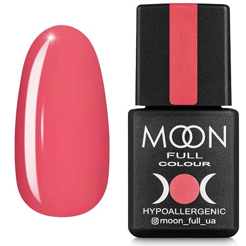 Гель-лак MOON FULL Color Gel Polish №114 лососево-рожевий, емаль 8 мл