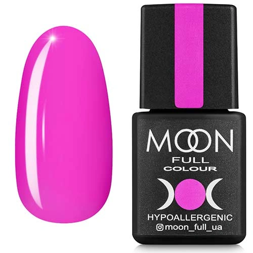 Гель-лак MOON FULL Color Gel Polish №118 неоново-рожевий, емаль 8 мл