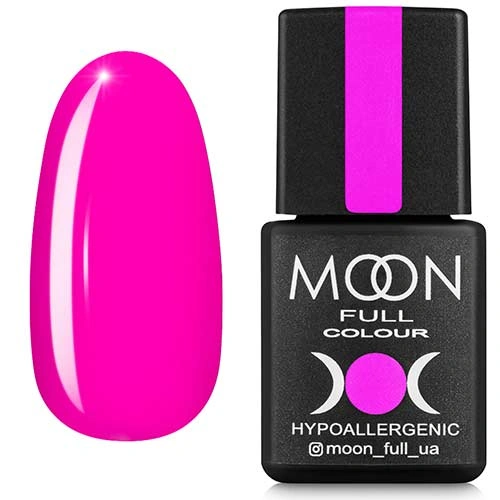 Гель-лак MOON FULL Color Gel Polish №121 глибокий яскраво-рожевий, емаль 8 мл