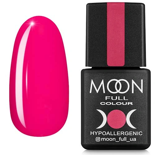 Гель-лак MOON FULL Color Gel Polish №123 рожевий амарантовий, емаль 8 мл