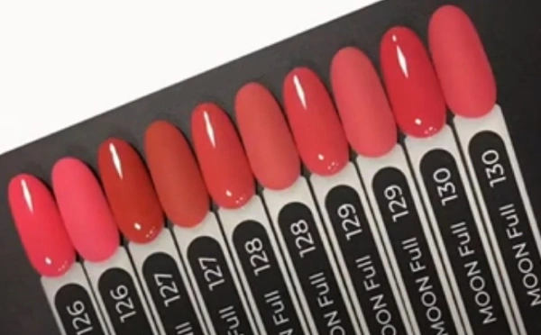 Гель-лак MOON FULL Color Gel Polish №129 амарантовий світлий, емаль 8 мл
