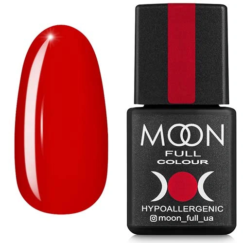 Гель-лак MOON FULL Color Gel Polish №136 вогненно-червоний, емаль 8 мл
