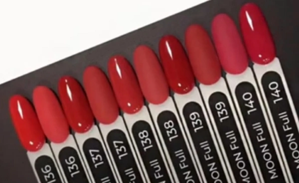 Гель-лак MOON FULL Color Gel Polish №139 темно-червоний, емаль 8 мл