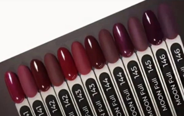 Гель-лак MOON FULL Color Gel Polish №143 вишневий, емаль 8 мл