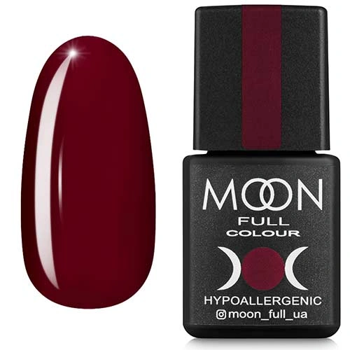 Гель-лак MOON FULL Color Gel Polish №144 кармінний, емаль 8 мл