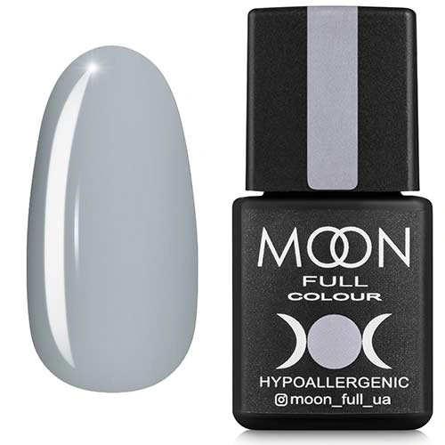 Гель-лак MOON FULL Color Gel Polish №147 сіро-блакитний, емаль 8 мл