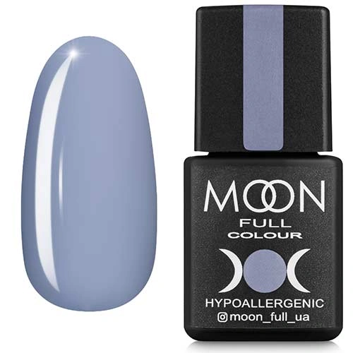 Гель-лак MOON FULL Color Gel Polish №149 сіро-блакитний з ліловим відтінком, емаль 8 мл