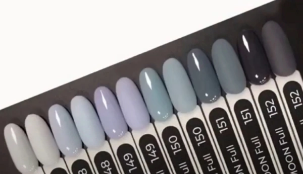Гель-лак MOON FULL Color Gel Polish №149 сіро-блакитний з ліловим відтінком, емаль 8 мл