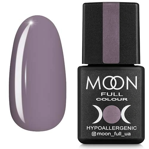 Гель-лак MOON FULL Color Gel Polish №153 сіро-бузковий, емаль 8 мл