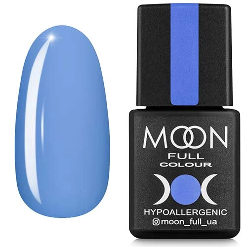 Гель-лак MOON FULL Color Gel Polish №155 повітряний синій, емаль 8 мл
