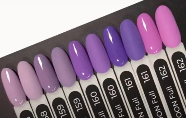 Гель-лак MOON FULL Color Gel Polish №158 блідо-ліловий, емаль 8 мл