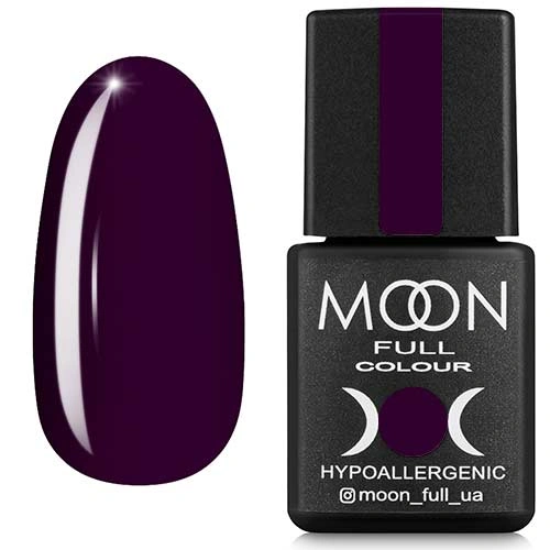 Гель-лак MOON FULL Color Gel Polish №168 темно-сливовий, емаль 8 мл