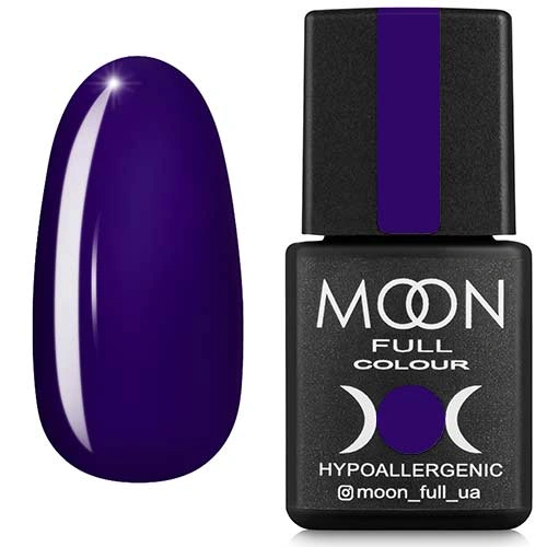 Гель-лак MOON FULL Color Gel Polish №172 темний фіолетовий, емаль 8 мл