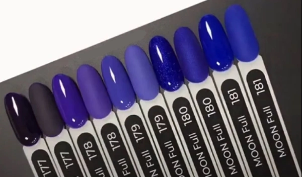 Гель-лак MOON FULL Color Gel Polish №177 темний індиго, емаль 8 мл
