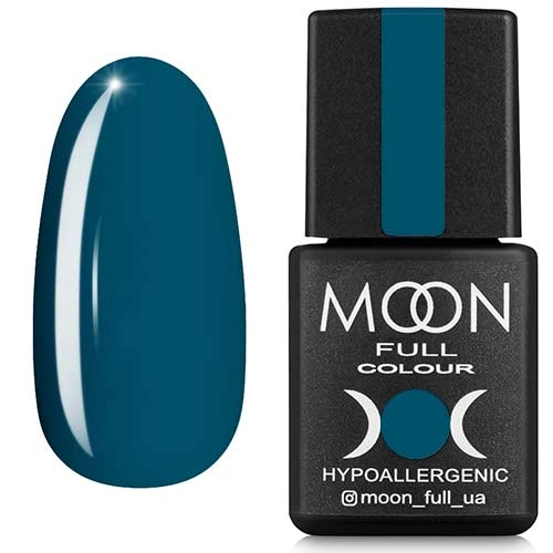 Гель-лак MOON FULL Color Gel Polish №184 сіро-зелений, емаль 8 мл