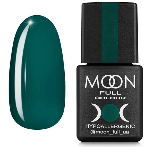Гель-лак MOON FULL Color Gel Polish №185 яскраво-зелений, емаль 8 мл