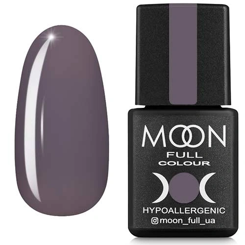 Гель-лак MOON FULL Color Gel Polish №195 темний попіл, емаль 8 мл