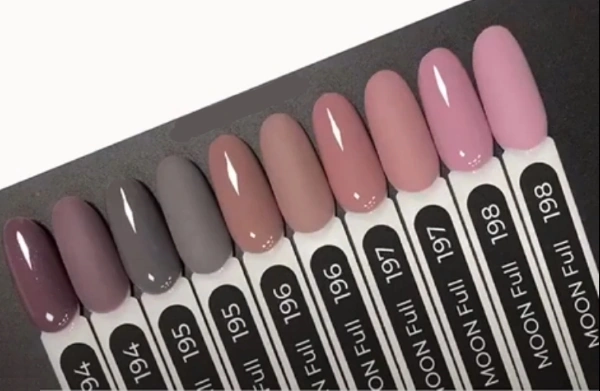 Гель-лак MOON FULL Color Gel Polish №198 вінтажний рожевий, емаль 8 мл