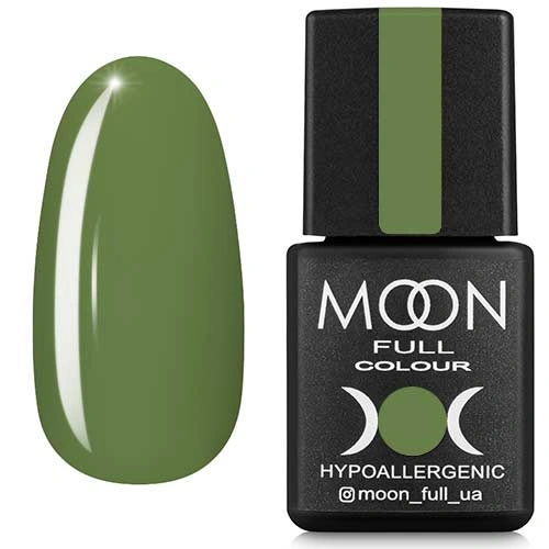 Гель-лак MOON FULL Color Gel Polish №214 оливковий, емаль 8 мл