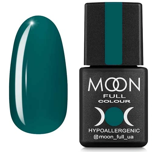 Гель-лак MOON FULL Color Gel Polish №216 північно-зелений, емаль 8 мл