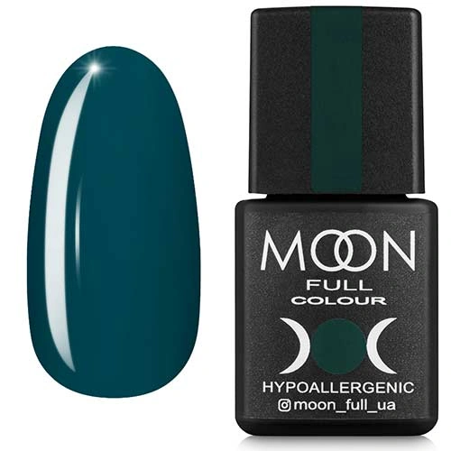 Гель-лак MOON FULL Color Gel Polish №217 синьо-зелений, емаль 8 мл