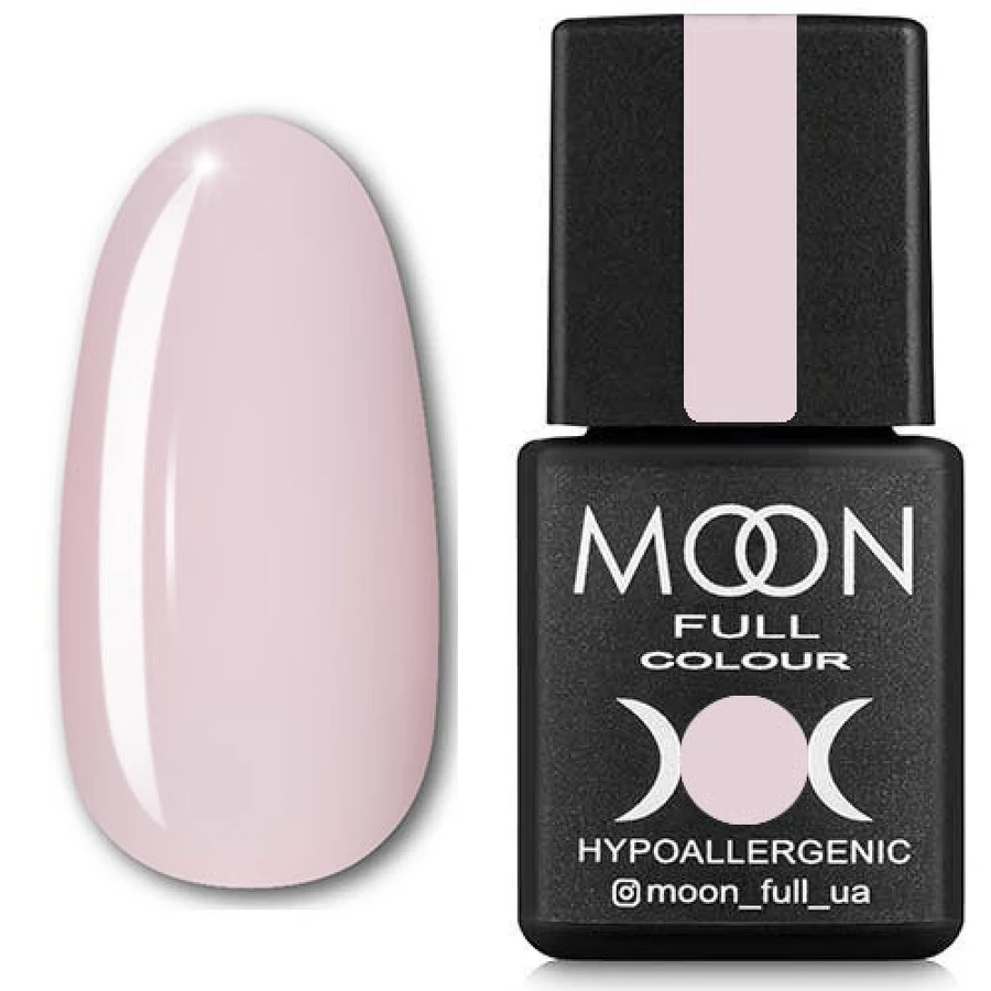 Гель-лак MOON FULL Color Gel Polish №302 ніжно-рожевий Крайола, емаль 8 мл