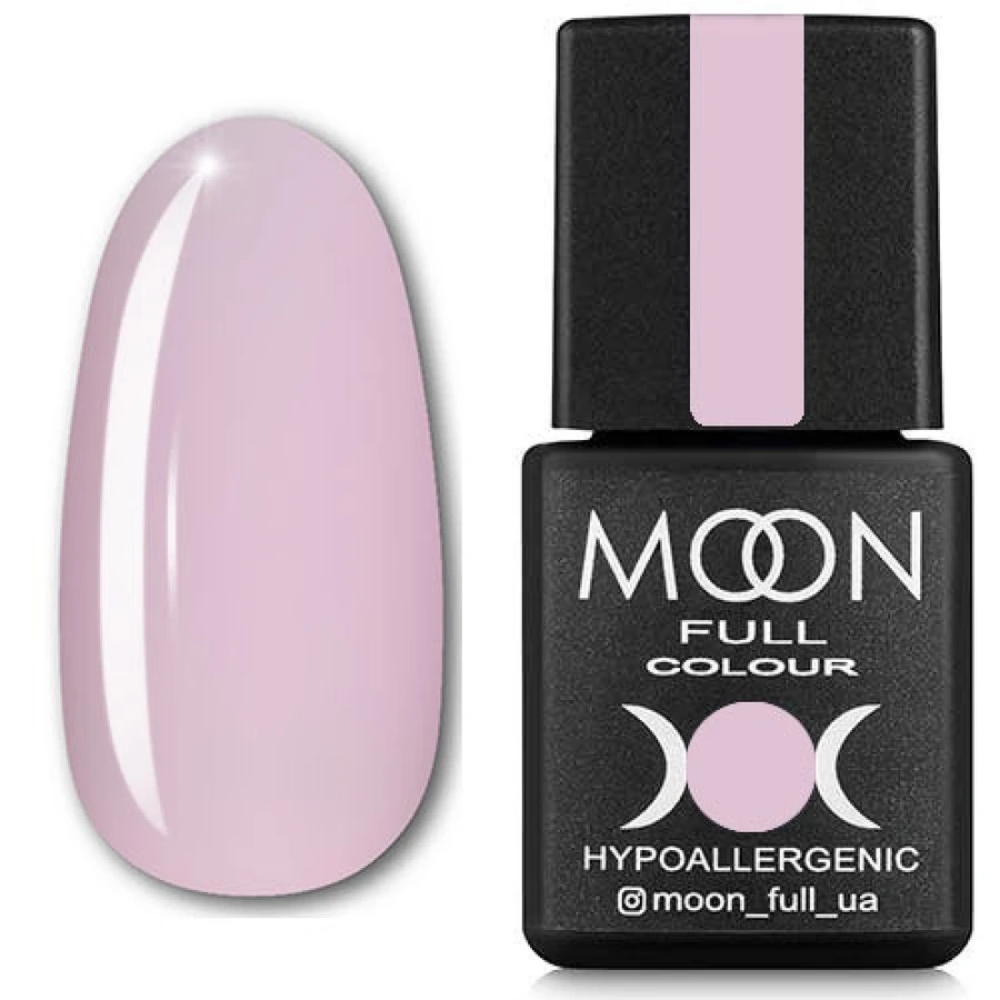 Гель-лак MOON FULL Color Gel Polish №303 ніжно-бузковий Крайола, емаль 8 мл