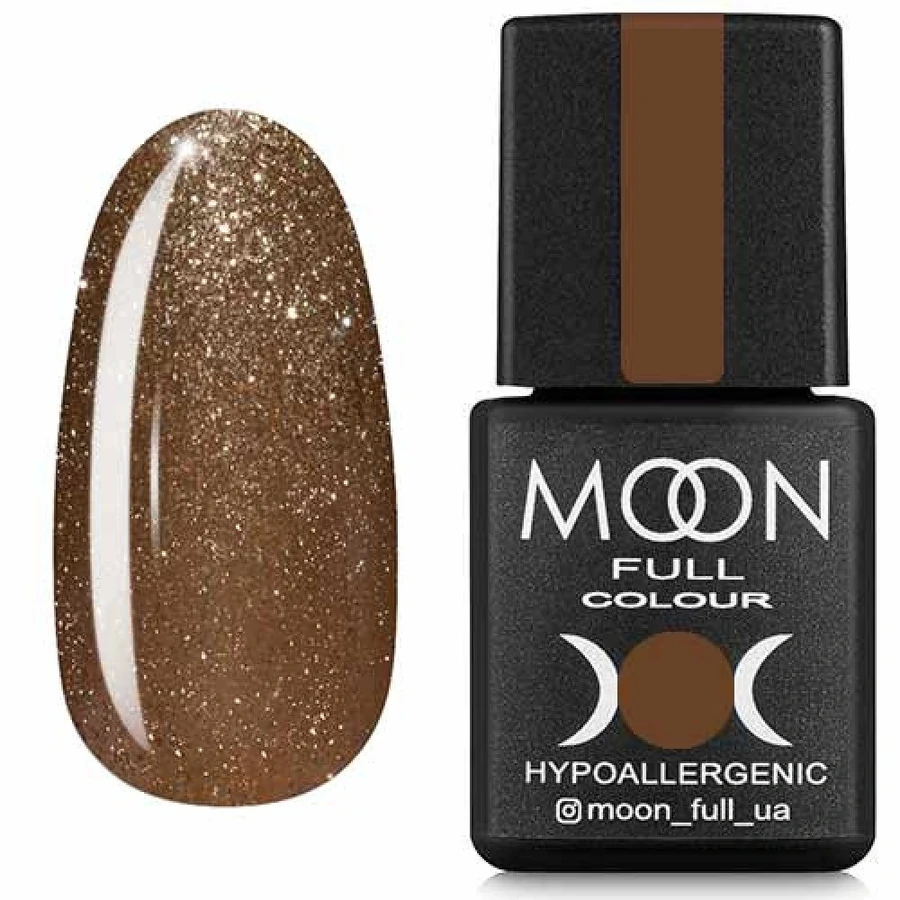 Гель-лак MOON FULL Color Gel Polish №321 золотисто-бежевий із дрібним шиммером 8 мл