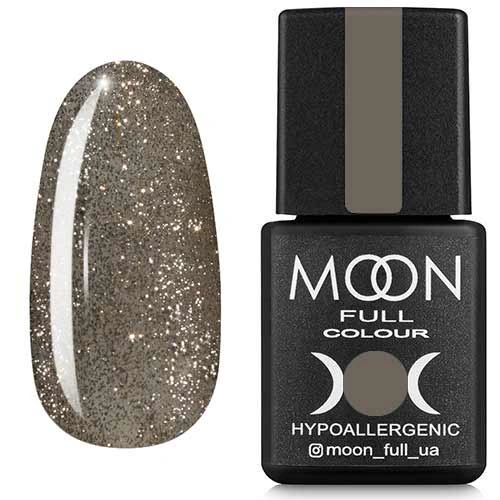 Гель-лак MOON FULL Color Gel Polish №325 сріблясто-золотий з дрібним-шиммером 8 мл