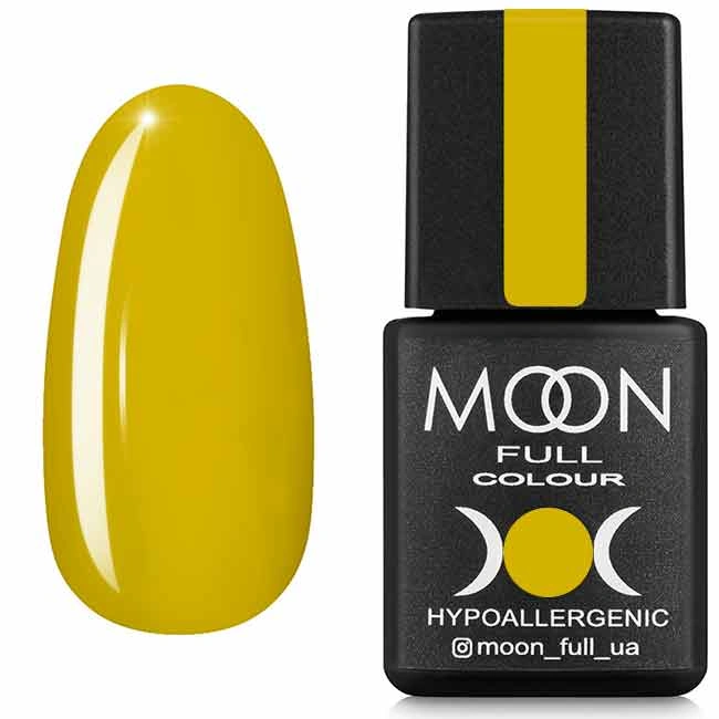 Гель-лак MOON FULL Color Gel Polish №609 гірчичний з шиммером 8 мл