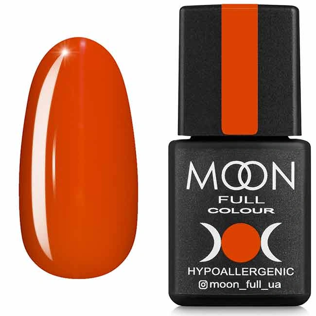 Гель-лак MOON FULL Color Gel Polish №615 морковно-шафрановий, емаль 8 мл