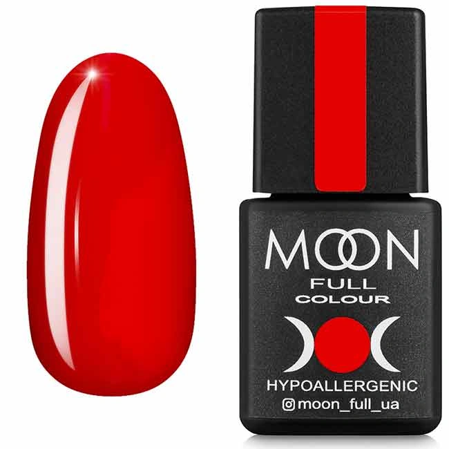 Гель-лак MOON FULL Color Gel Polish №617 класичний червоний, емаль 8 мл